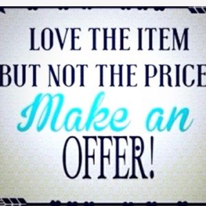 Reasonable offers accepted!